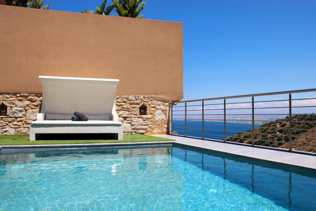 Design Villa Nicol - Heated Pool - Summer Kitchen Heraklion Zewnętrze zdjęcie
