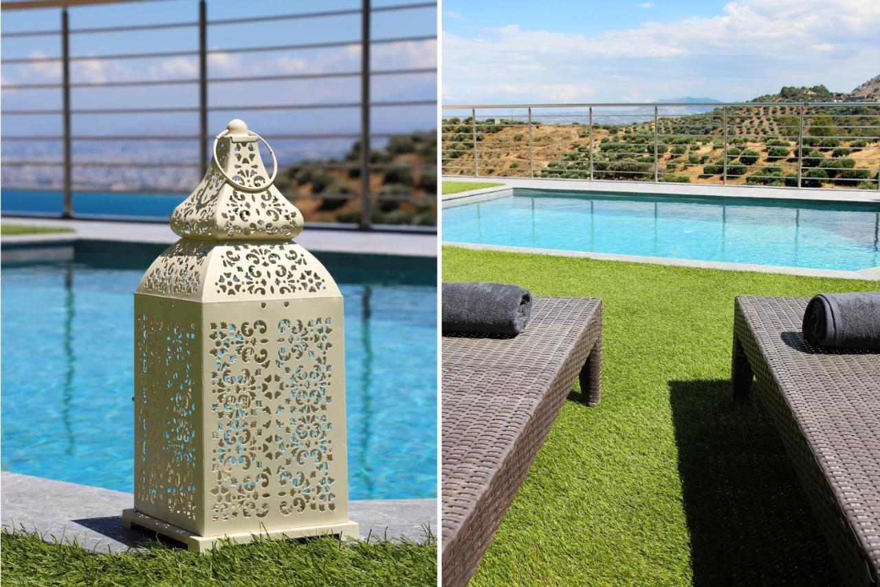 Design Villa Nicol - Heated Pool - Summer Kitchen Heraklion Zewnętrze zdjęcie